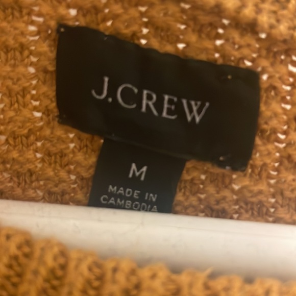 J Crew Gold Heavyweight Crewneck Sweater - Picture 2 of 3